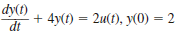 Use Laplace transforms to solve the following differential equations. (a) (b)