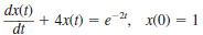 Solve the following differential equations using Laplace transforms. (a) (b)