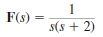 Find the inverse Laplace transform of the function F ( s ) using the convolution integral.
