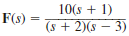 Find the final values of the time function f ( t ) given that (a) (b)