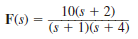 Find the initial and final values of the time function f ( t ) if F ( s ) is given as (a) (b) (c)