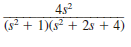 In the circuit in Fig. 14PFE-4, use Laplace transforms to find the current I ( s ). Assume zero initial conditions and that v s ( t ) = 4 cos t u ( t ) V. Figure 14PFE-4 a. b. c. d.