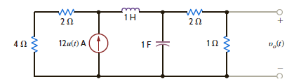 Find v o ( t ), t 0, in the network in Fig. P14.4. Figure P14.4