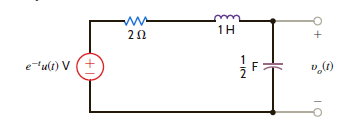 Find v o ( t ), t 0, in the network in Fig. P14.5 using node equations. Figure P14.5