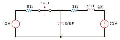 Find i 0 ( t ) for t 0 in Fig. E14.9. Figure E14.9