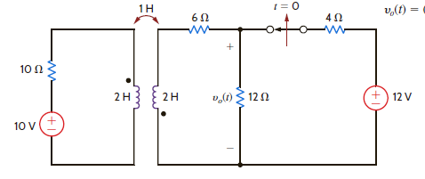 Find v o ( t ) for t 0 in Fig. E14.10. Figure E14.10