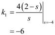 Refer to Figure P14.16 in the textbook. The Laplace transformed circuit is, Figure 1 From Figure 1, Apply Kirchhoff's Voltage Law to second mesh. The output voltage is expressed as, Resolve into partial fractions. The value of is, The value of is, The partial fraction expansion is, Apply inverse Laplace transform. Therefore, the output voltage is .