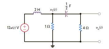 Solve Problem 14.14 using Laplace transforms and source transformation. Problem 14.14 Use Laplace transforms and mesh analysis to find v o ( t ) for t 0 in the network shown in Fig. P14.14. Assume zero initial conditions. Figure P14.14
