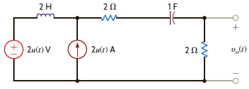 Use source transformation to find v o ( t ), t 0, in the circuit in Fig. P14.31. Figure P14.31