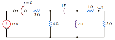 Find i o ( t ), t 0, in the network shown in Fig. P14.44. Figure P14.44