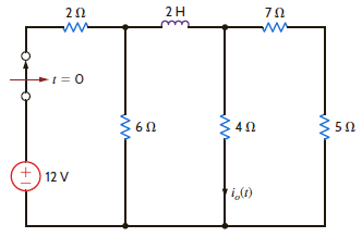 Find i o ( t ), t 0, in the network in Fig. P14.46. Figure P14.46