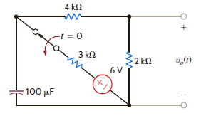 Find v o ( t ) for t 0 in the network in Fig. P14.47. Figure P14.47