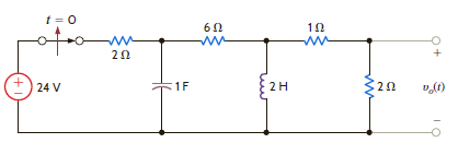 Find v o ( t ) for t 0 in the network shown in Fig. P14.51. Figure P14.51