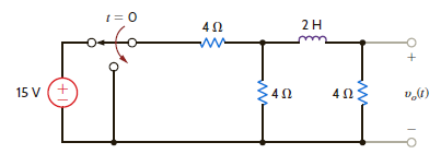 Find v o ( t ), t 0, in the network shown in Fig. P14.52. Figure P14.52