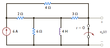 Find v o ( t ), t 0, in the network in Fig. P14.54. Figure P14.54