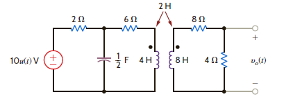 Find v o ( t ) for t 0 in the network in Fig. P14.59. Figure P14.59
