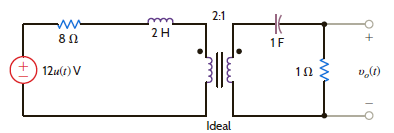 Find v o ( t ) for t 0 in the network in Fig. P14.60. Figure P14.60