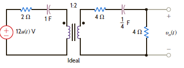 Find v o ( t ) for t 0 in the network in Fig. P14.64. Figure P14.64