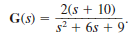 The transfer function of a network is given by the expression Determine the damping ratio, the undamped natural frequency, and the type of response that will be exhibited by the network.