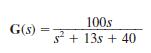 The transfer function of the network is given by the expression Determine the damping ratio, the undamped natural frequency, and the type of response that will be exhibited by the network.