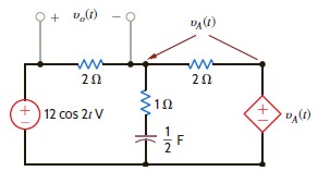 Find the steady-state response v o ( t ) in the network shown in Fig. P14.82. Figure P14.82