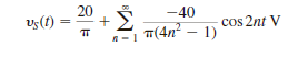 Determine the expression for the steady-state current i ( t ) in Fig. E15.12 if the input voltage v S ( t ) is given by the expression Figure E15.12