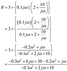 Refer to Figure E15.14 in the textbook. The input voltage is, The input signal expression can be expanded as, The equivalent resistance of the network is, The Fourier transform of the current, is expressed as, Substitute the values of and in the equation of current. …… (1) The components of due to the frequency components present in the input voltage are as follows: There is a dc component present in the voltage signal. At zero frequency that is, at , the value of current is, Substitute 10 in place of in equation (1). Substitute 20 in place of in equation (1). Hence, the first three terms of the steady state current are, .