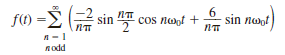 Plot the first four terms of the amplitude and phase spectra for the signal