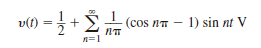 Determine the first three terms of the steady-state voltage v o ( t ) in Fig. P15.41 if the input voltage is a periodic signal of the form Figure P15.41