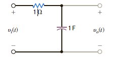The input signal for the network in Fig. P15.64 is v i ( t ) = 10 e 5 t u ( t ) V. Determine the total 1- energy content of the output v o ( t ). Figure P15.64