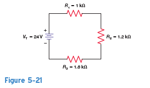 In Fig. 5-21, solve for R T and I.