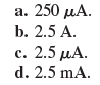 What is the instantaneous value of charging current, i C , of a 10- F capacitor if the voltage across the capacitor plates changes at the rate of 250 V per second