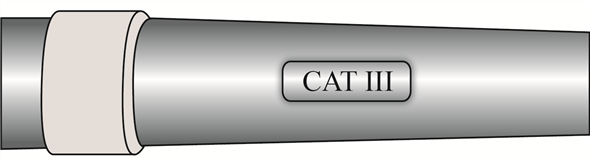 The recommended items which must be used when working with high voltage circuits are as follows: (1) Rubber Gloves : One must wear rubber gloves in order to protect oneself from severe electric shocks. The Rubber Gloves worn for protection is shown in Figure 1: Figure 1 (2) CAT III-certified digital multimeter : This multimeter is essential when measuring high voltages. The CAT III-certified digital multimeter worn for protection is shown in Figure 2: Figure 2 (3) Eye Protection : When high voltages are being tested eye protection is a must.