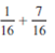 Add or subtract. Write answers in lowest terms.   
