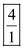 In the recipe for a homemade mixture of sugar water for hummingbird feeders, the ratio of sugar to water must be   to 4 ratios. So basically 1 part of sugar is mixed with, 4 parts of water, therefore the required ratio of sugar to water in the recipe is   In other words 4 part of water is mixed with, 1 part of sugar, therefore the required ratio of water to sugar in the recipe is  