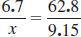 Find the unknown number in each proportion. Round your answers to the nearest hundredth, when necessary.  <div style=padding-top: 35px> 