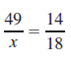Find the unknown number in each proportion. Round your answers to hundredths, if necessary. Check your answers by finding the cross products. See Examples 1 and 2.