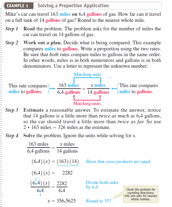 Set up and solve a proportion for each application problem. See Example 1.         Twenty-two guitar lessons cost $528. Find the cost of 12 lessons.