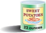 Set up and solve a proportion for each application problem. See Example 1.         This can of sweet potatoes is enough for 4 servings. How many ounces are needed for 9 servings, to the nearest ounce    