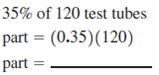 Find the part using the multiplication shortcut. See Example.      Example    