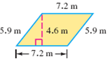 Name the figure and find its perimeter and area.