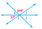 In the figure you are given the measures of two of the angles. Find the measure of the other angles.