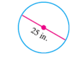 Use 3.14 as the approximate value for . Round your answers tothe nearest tenth when necessary. Find the radius.