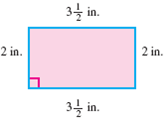 Name each figure and find its perimeter (or circumference) and area. Use 3.14 as theapproximate value of .