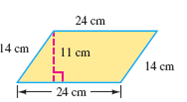 Name each figure and find its perimeter (or circumference) and area. Use 3.14 as theapproximate value of .