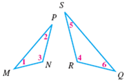Name the corresponding angles and the corresponding sides in each pair of similartriangles. See Margin Problem.      Problem    