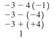 Find and correct the error in each student's workin Exercises Evaluate - x - 4 y , when x is -3 and y is -1.
