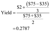 The yield on investment is the rate at which the present value of all future cash flows from investment will be equal to the current price of investment. This can be computed by the following equation.   …… (1) a. Calculate yield on stock by using the equation (1). Substitute $2 for 'Average Annual income', $75 for 'Future price', $35 for 'Current price', and 3 for 'Number of years'   Therefore, the yield is   . b. Calculate yield on security by using the equation (1). Substitute $0 for 'Average Annual income', $100 for 'Future price', $40 for 'Current price', and 2 for 'Number of years'   Therefore, the yield is   . c. Calculate yield on 5% note by using the equation (1). Substitute $50 for 'Average Annual income' (interest income on note at 5%), $1000 for 'Future price', $925 for 'Current price', and 1 for 'Number of years'   Therefore, the yield is   . Based on the above calculations the ranking of the investment options is given below.  