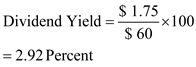 a) The following formula for EPS is used to calculate, which is as follows:   Substitute $15.8 million for ' Net profit ', $1 million for ' Preferred Dividend ', and 2.5 million for ' Common shares Outstanding '   Therefore, from the above calculations it can be concluded that, the EPS of the stock is   b) The following formula is used to calculate P/E ratio , which is as follows:   Substitute $60 for ' Market price per share ', and $5.92 for ' EPS '   Therefore, form the above calculations it can be concluded that, the P/E ratio of the stocks is   c) The following formula is used to calculate dividend yield , which is as follows:   Substitute $1.75 for ' Dividend per share ', and $60 for ' Market price per share '   Therefore, from the above calculations it can be concluded that, the dividend yield of the common stock is  
