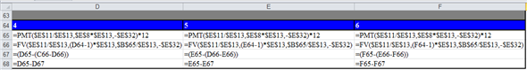 Use spreadsheet for the required computation. Enter given values and formulas in the spreadsheet as shown in the image below. Answers are highlighted in 'Orange'. Obtained results are shown below. a. Compute the total project costs and total direct costs as follows. Enter given values and formulas in the spreadsheet as shown in the image below. Obtained results are shown below. Thus, the total project and total direct costs are and respectively. b. Compute the interest carry, total loan amount to be borrowed, and yield to lender. Enter given values and formulas in the spreadsheet as shown in the image below. Obtained results for interest carry, total loan amount to be borrowed, and yield to lender are as follows: c. Compute amount of equity to be put into each year of construction phase. Enter given values and formulas in the spreadsheet as shown in the image below. Obtained results are shown below. d. Compute before and after tax operating cash flows. Enter given values and formulas in the spreadsheet as shown in the image below. Obtained results are as follows: Compute before and after tax cash flows from sale. Enter given values and formulas in the spreadsheet as shown in the image below. Obtained results are as follows: Thus, the after-tax cash flow from sale is . e. Compute before and after tax operating cash flows as per given 'Pro Forma Operating Statement'. Enter given values and formulas in the spreadsheet as shown in the image below. Obtained results are as follows: Compute before and after tax cash flows from sale. Enter given values and formulas in the spreadsheet as shown in the image below. Obtained results are as follows: Thus, the after-tax cash flow from sale is . Compute BTCF IRR (before Tax Cash Flow Internal Rate of Return) and BT NPV (before Tax Net Present Value). Enter given values and formulas in the spreadsheet as shown in the image below. Obtained results are as follows: Thus, the BTCF IRR and BT NPV are and respectively. The presented Pro Forma Statement is based on the 100% leasing and it ignores the losses from vacancy. Thus, the obtained BT IRR and BT NPV are not appropriate to take decision to accept or reject the project.
